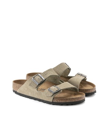 BIRKENSTOCK Arizona Nu Desert Buck Khaki Claquette