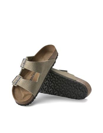 BIRKENSTOCK Arizona Nu Desert Buck Khaki Claquette