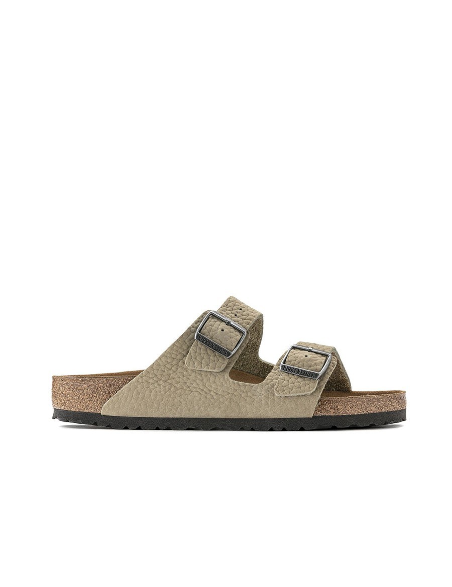 BIRKENSTOCK Arizona Nu Desert Buck Khaki Claquette