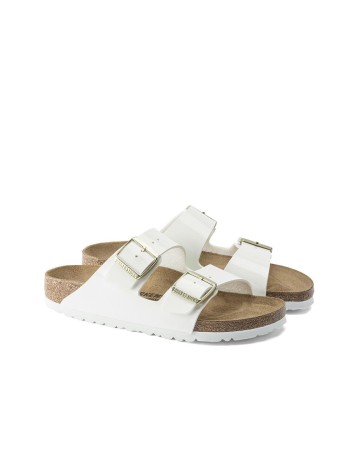 BIRKENSTOCK Arizona Bf Patent White Claquette