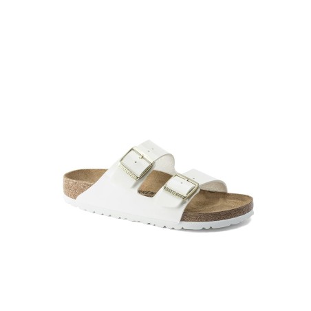 BIRKENSTOCK Arizona Bf Patent White Claquette