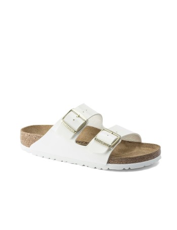 BIRKENSTOCK Arizona Bf Patent White Claquette