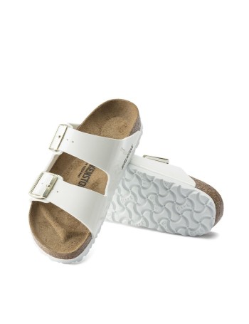 BIRKENSTOCK Arizona Bf Patent White Claquette