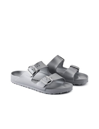 BIRKENSTOCK Arizona Eva Metallic Silver Claquette