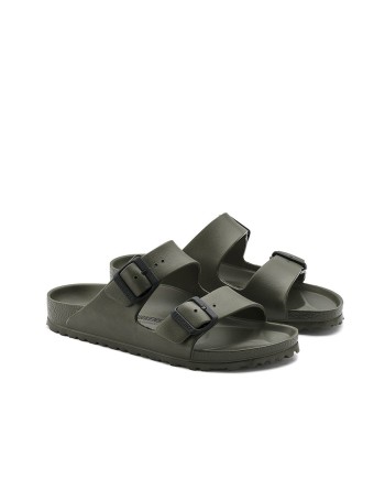 BIRKENSTOCK Arizona Eva Khaki Claquette