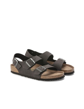 BIRKENSTOCK Milano Mf Desert Dust Black Sandales