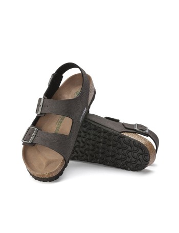 BIRKENSTOCK Milano Mf Desert Dust Black Sandales