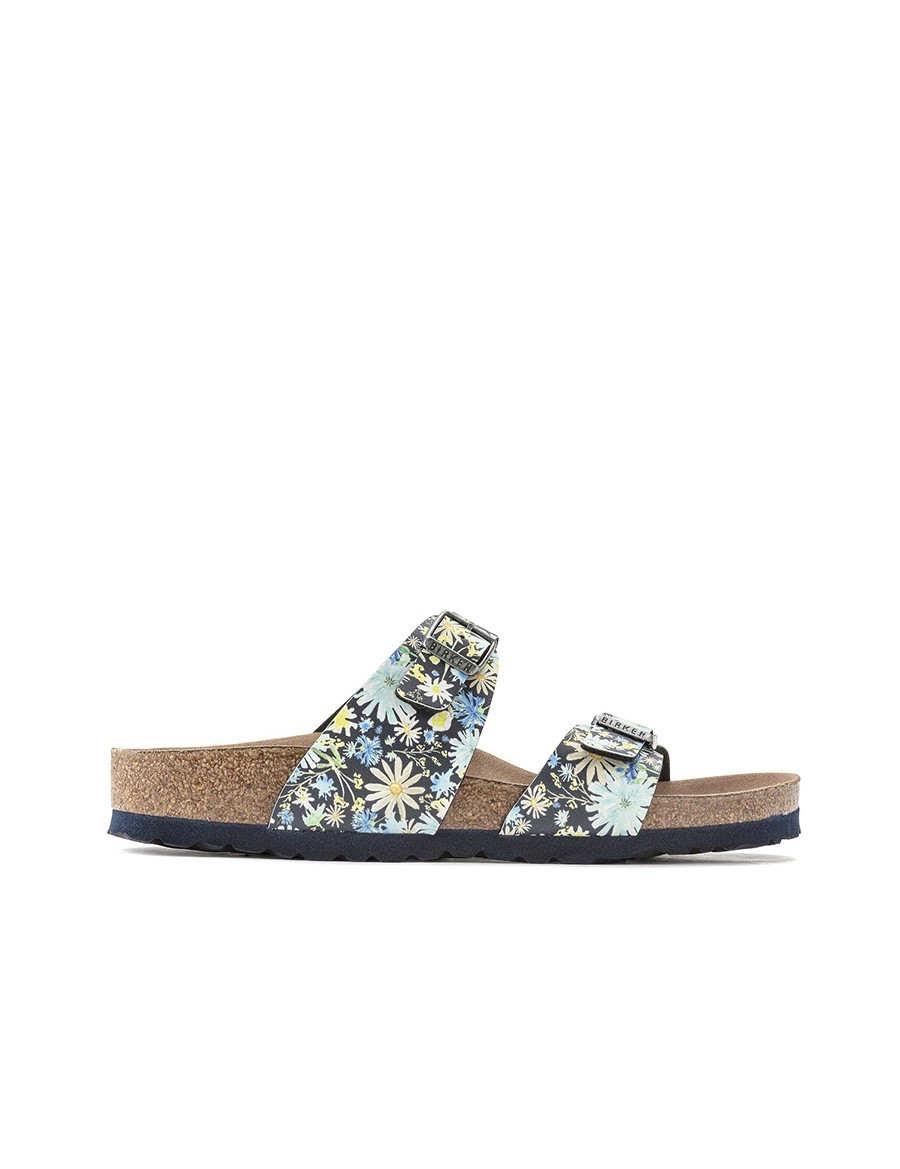 BIRKENSTOCK Sydney Bfdd Summer Floral Blue Claquette