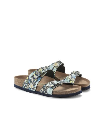 BIRKENSTOCK Sydney Bfdd Summer Floral Blue Claquette